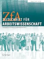 Zeitschrift für Arbeitswissenschaft (Source: ZfA) Zeitschrift für Arbeitswissenschaft