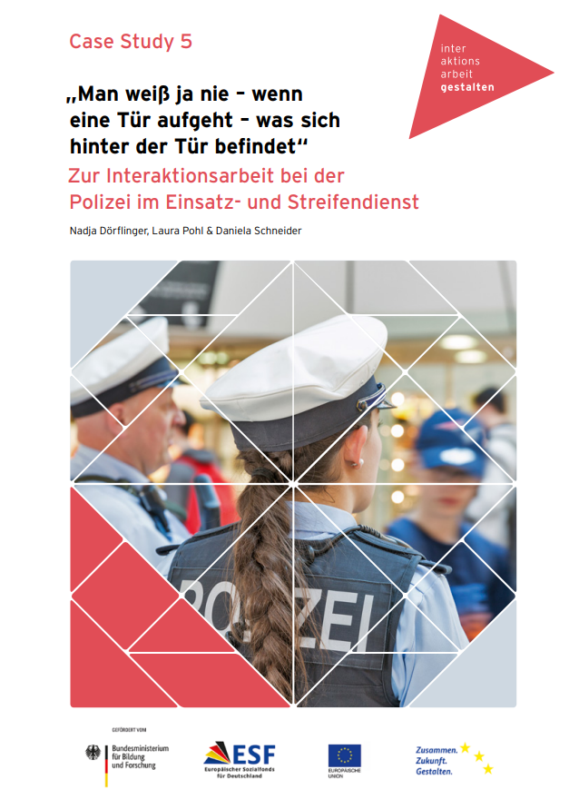 verweist auf: „Man weiß ja nie – wenn eine Tür aufgeht – was sich hinter der Tür befindet“ - Zur Interaktionsarbeit bei der Polizei im Einsatz- und Streifendienst Case Study 05 (verweist auf: „Man weiß ja nie – wenn eine Tür aufgeht – was sich hinter der Tür befindet“ - Zur Interaktionsarbeit bei der Polizei im Einsatz- und Streifendienst)