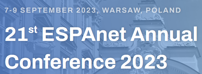 ESPAnet conference 2023 (verweist auf: Call for Abstracts: Stream zum Thema „Health in the world of work“ auf der ESPAnet-Konferenz 2023 in Warschau)