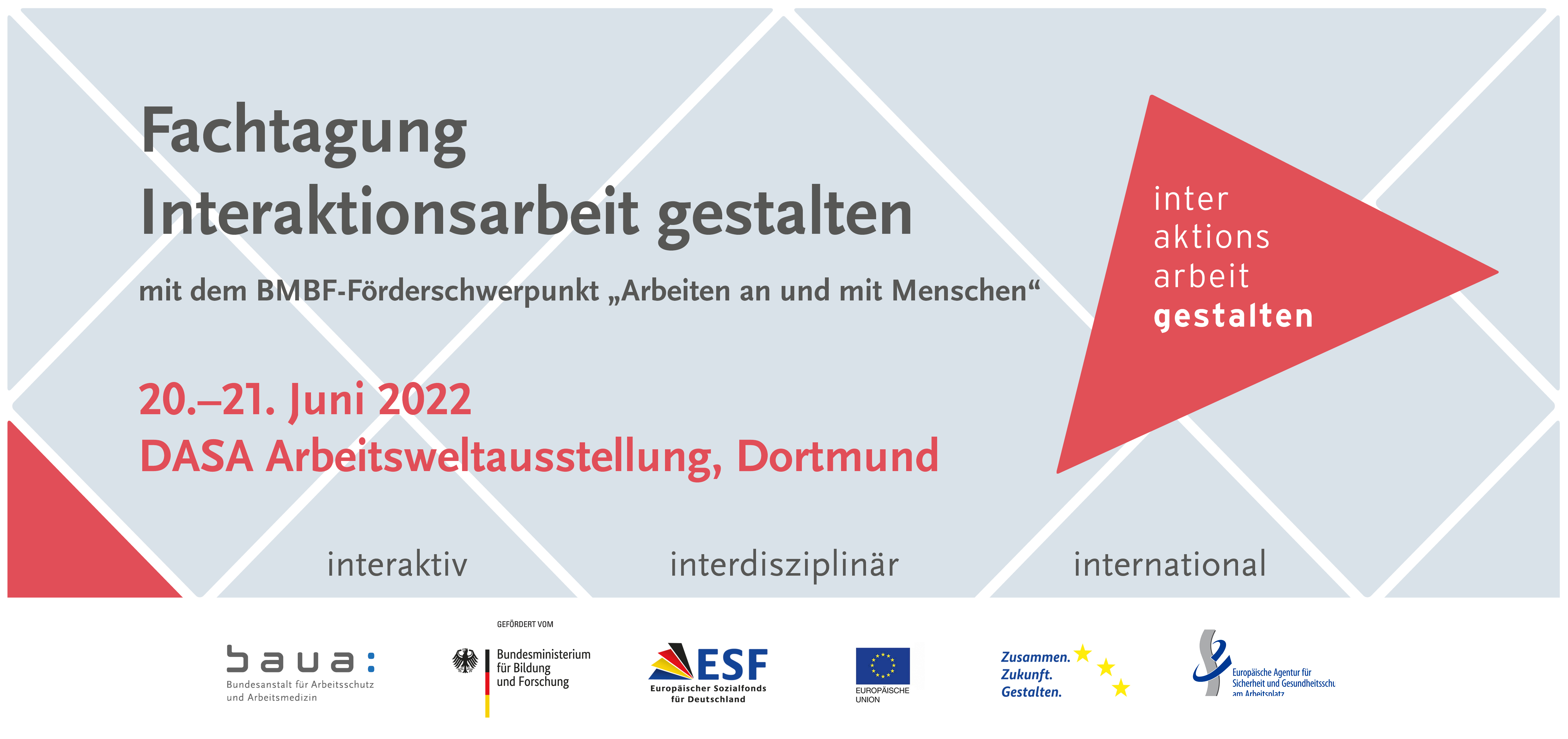 Flyer zur Fachtagung Interaktionsarbeit gestalten Flyer zur Fachtagung Interaktionsarbeit gestalten