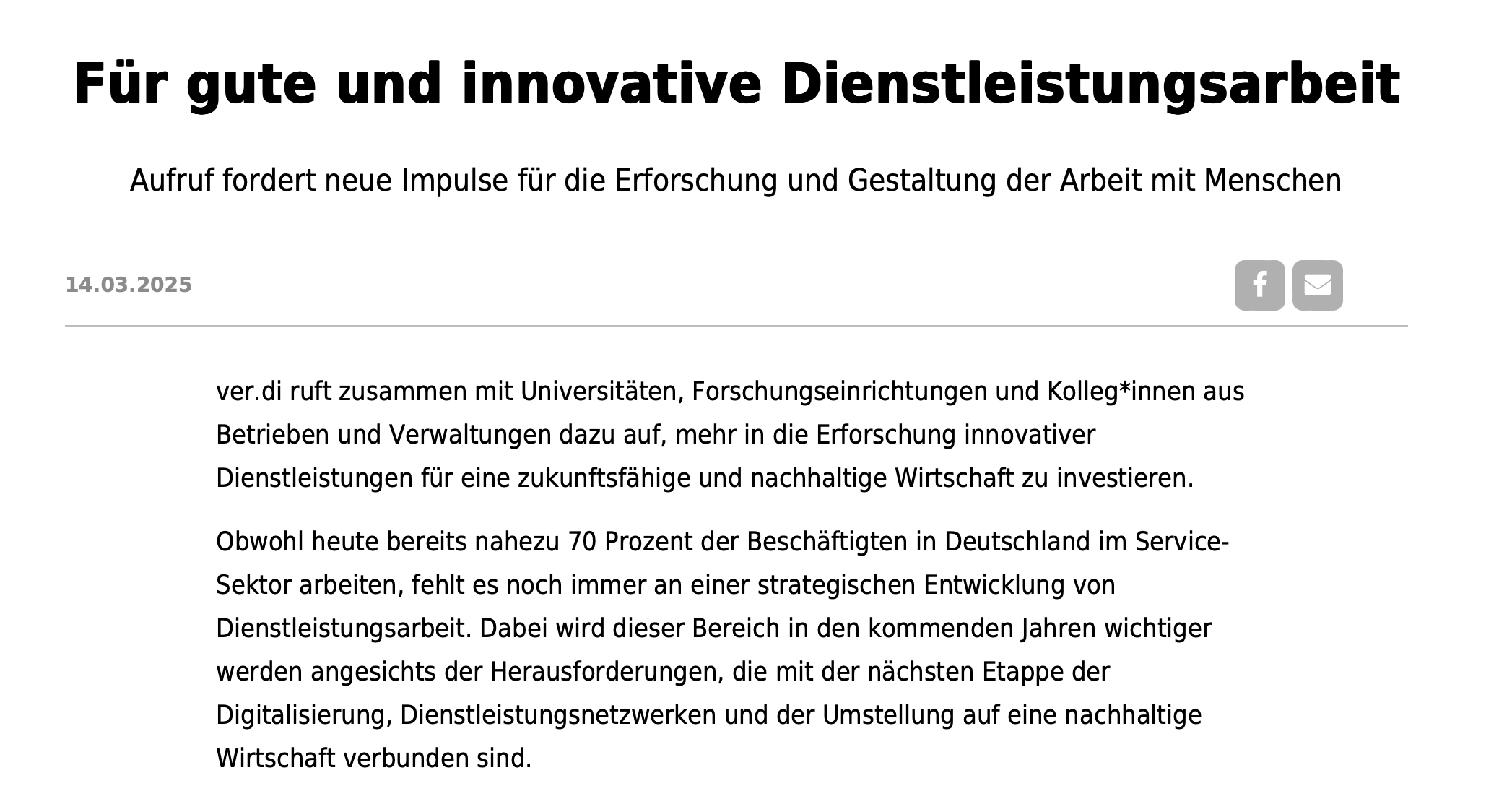 verweist auf: Aufruf von ver.di – Für gute und innovative Dienstleistungsarbeit ver.di-Aufruf: Für gute und innovative Dienstleistungsarbeit (verweist auf: Aufruf von ver.di – Für gute und innovative Dienstleistungsarbeit)